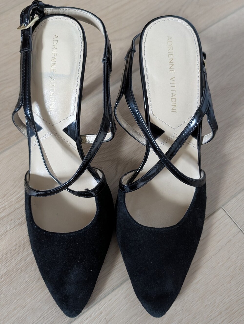 Adrienne Vittadini Pointed Toe Strappy Stiletto Heels Size 8